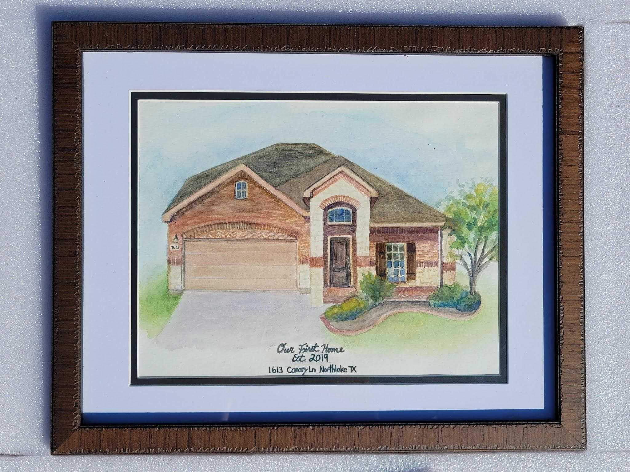 Custom house portrait example