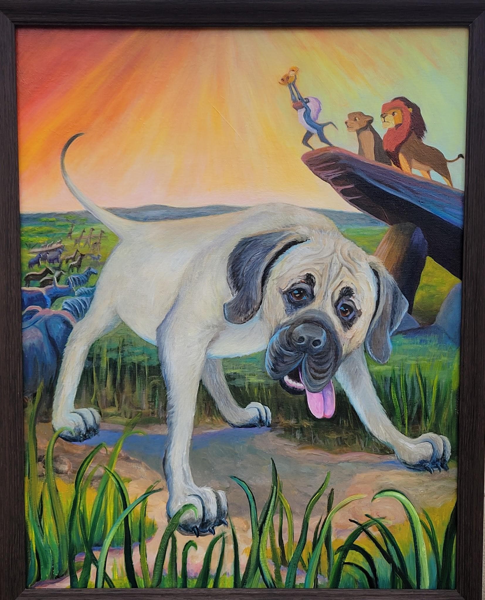 Custom pet portrait example