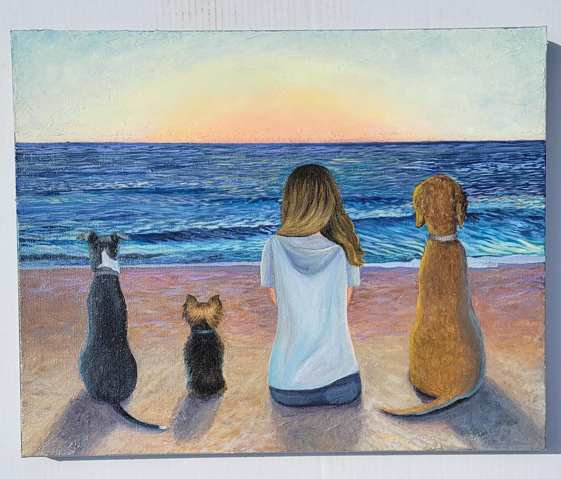 Custom pet portrait example