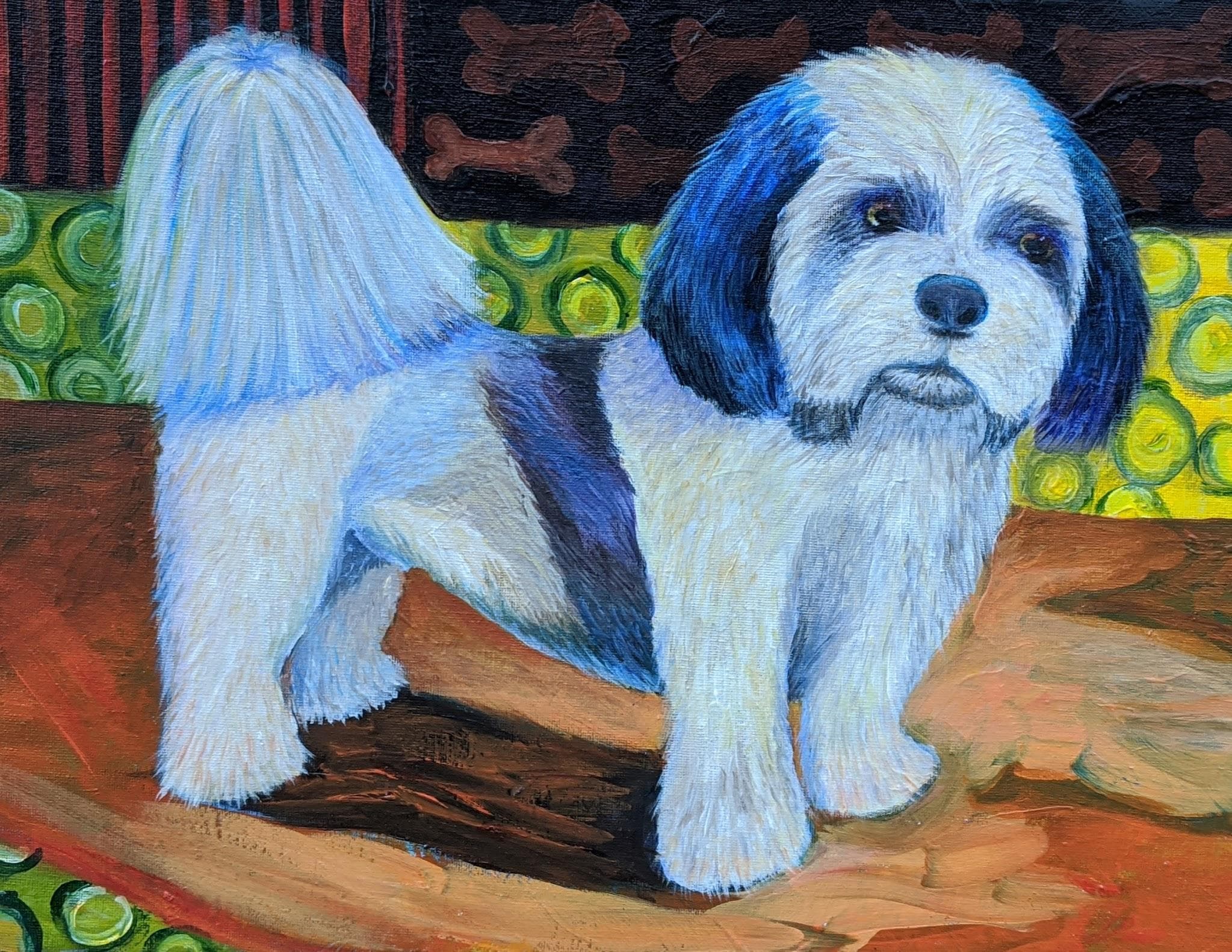 Stylized color portrait example