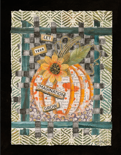 Grow - mixed media collage