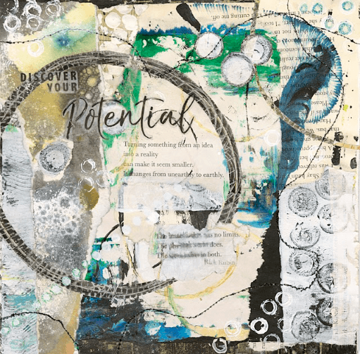 Potential - mixed media piece